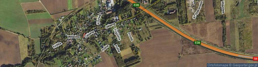 Zdjęcie satelitarne Prosta ul.