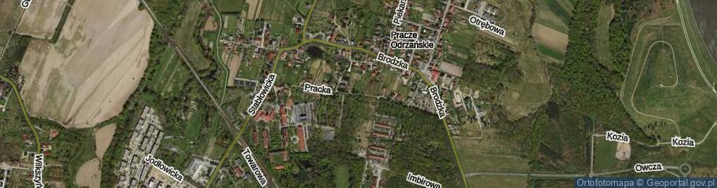 Zdjęcie satelitarne Pracka ul.