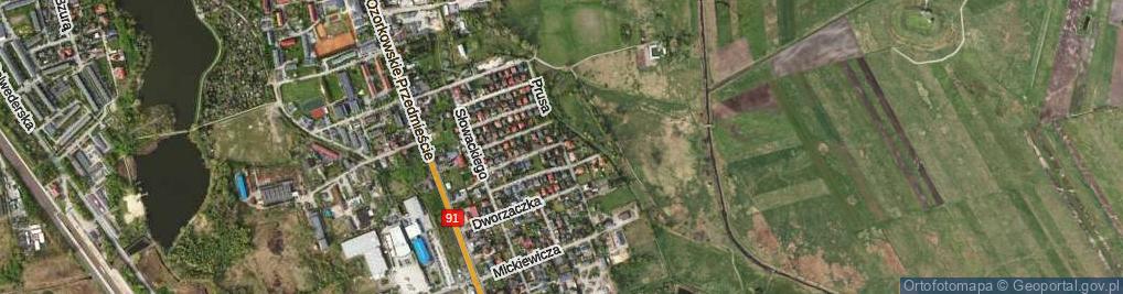 Zdjęcie satelitarne Prusa Bolesława ul.