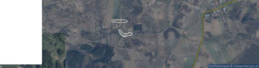 Zdjęcie satelitarne Pustkówko ul.