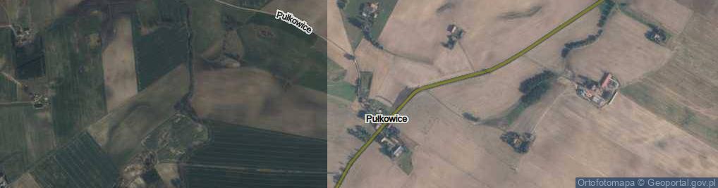 Zdjęcie satelitarne Pułkowice ul.
