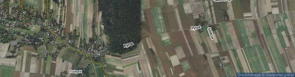 Zdjęcie satelitarne Pyrza Michała, wójta ul.