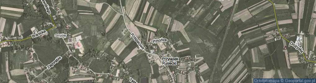 Zdjęcie satelitarne Pysońce ul.