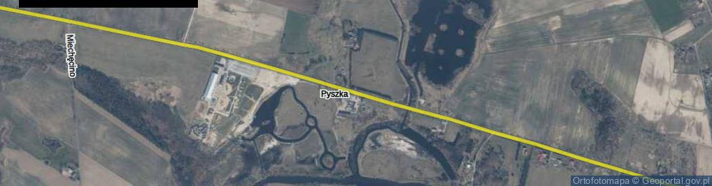 Zdjęcie satelitarne Pyszka ul.
