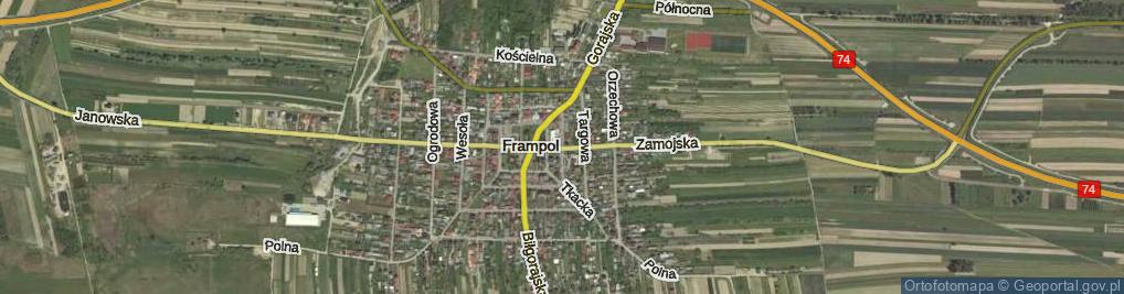 Zdjęcie satelitarne Radzięcka ul.