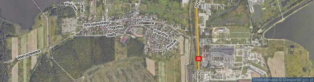 Zdjęcie satelitarne Radosna ul.