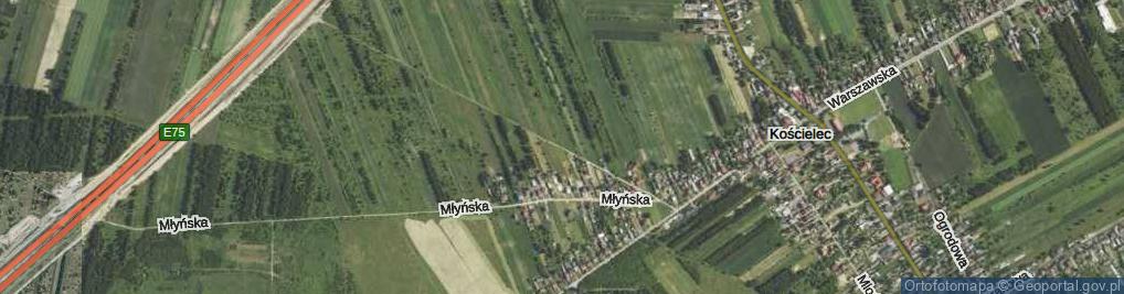 Zdjęcie satelitarne Radostkowska ul.