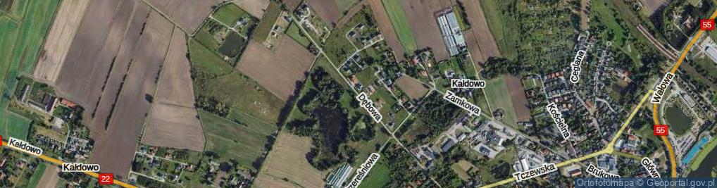 Zdjęcie satelitarne Rajska ul.