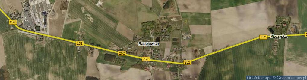 Zdjęcie satelitarne Radojewice ul.