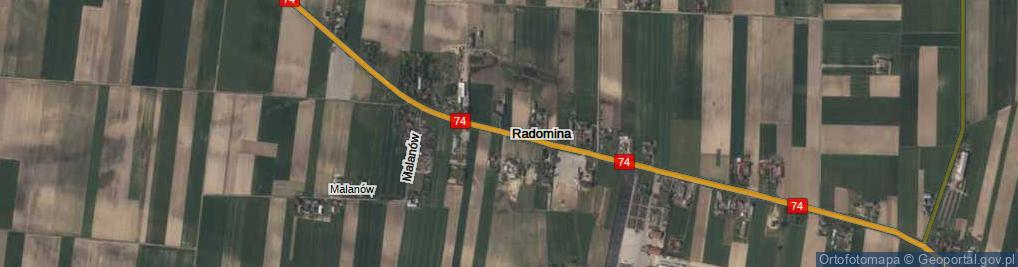 Zdjęcie satelitarne Radomina ul.