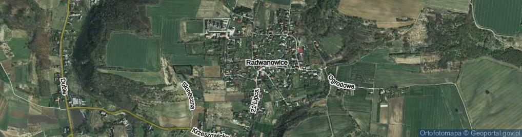 Zdjęcie satelitarne Radwanowice ul.