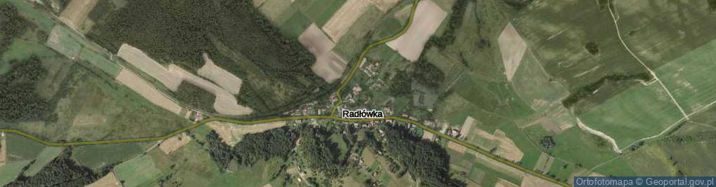 Zdjęcie satelitarne Radłówka ul.