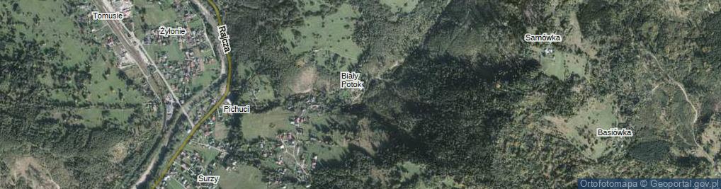 Zdjęcie satelitarne Rajcza-Pichuci ul.