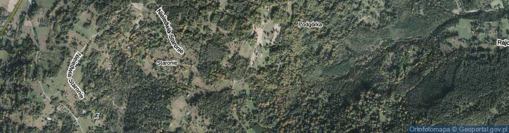 Zdjęcie satelitarne Rajcza-Podgórka ul.