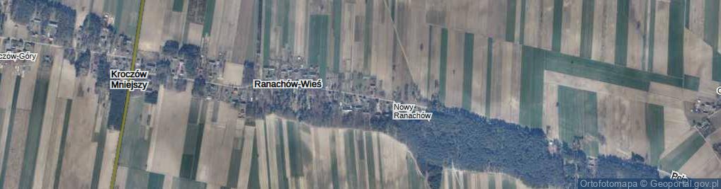 Zdjęcie satelitarne Ranachów-Wieś ul.