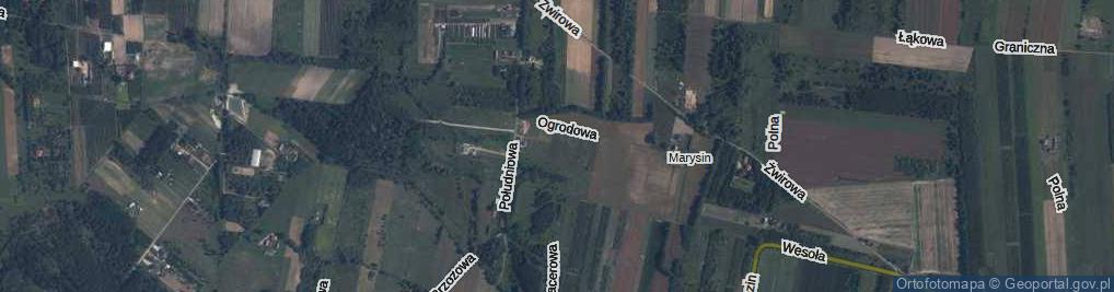 Zdjęcie satelitarne Rajskich Jabłoni ul.
