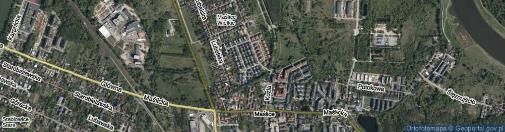 Zdjęcie satelitarne Radzyńska ul.