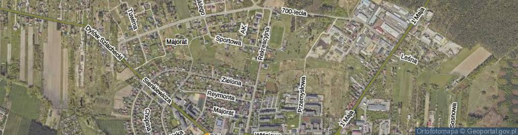 Zdjęcie satelitarne Rekreacyjna ul.