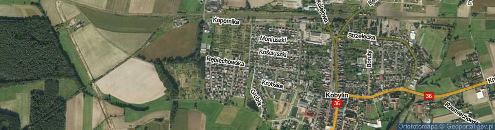 Zdjęcie satelitarne Rębiechowska ul.