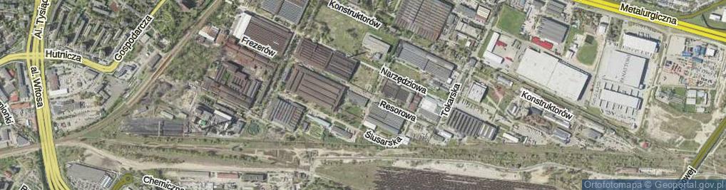 Zdjęcie satelitarne Resorowa ul.