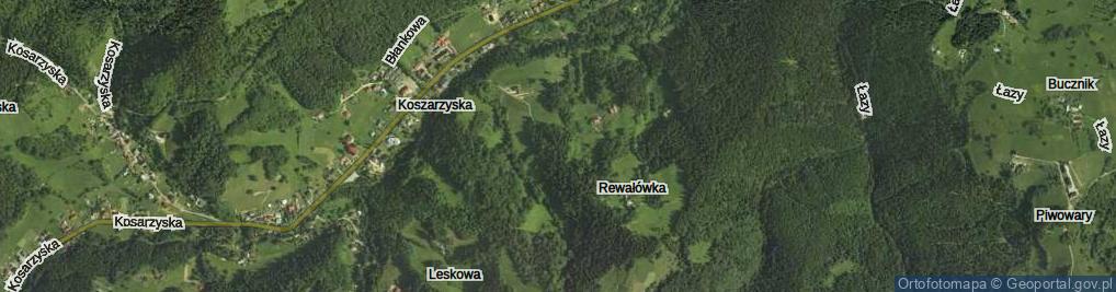 Zdjęcie satelitarne Rewałówka ul.