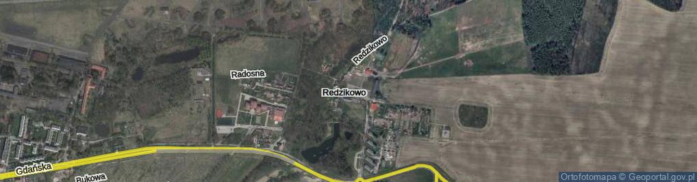 Zdjęcie satelitarne Redzikowo ul.