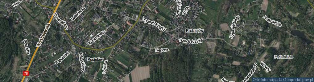 Zdjęcie satelitarne Rericha Jana ul.