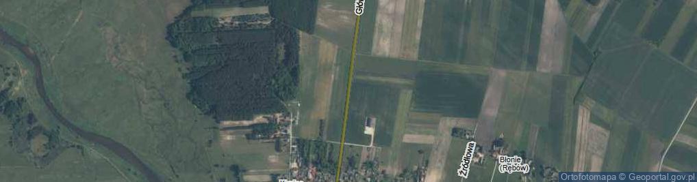 Zdjęcie satelitarne Rębów ul.