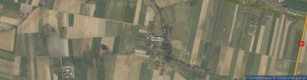 Zdjęcie satelitarne Retnice ul.