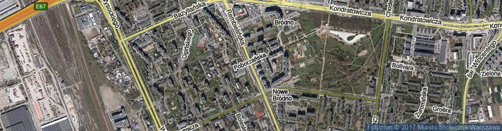 Zdjęcie satelitarne Rembielińska ul.