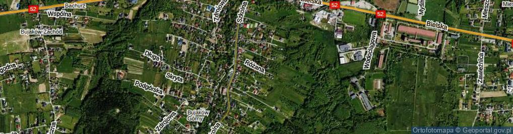 Zdjęcie satelitarne Różana ul.