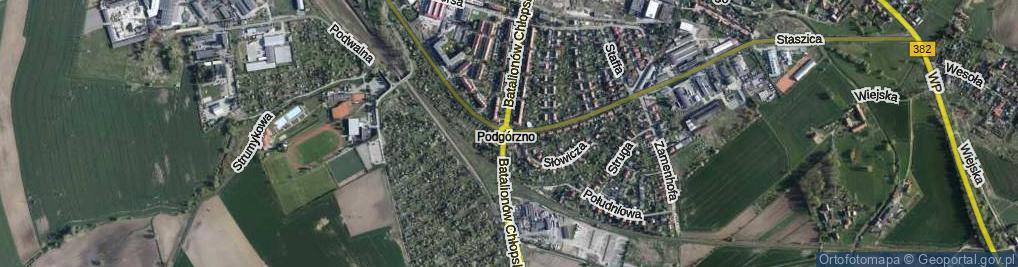 Zdjęcie satelitarne Rondo Czeskie rondo.