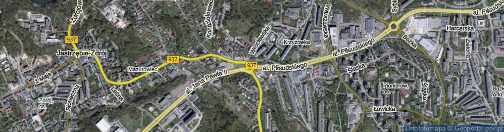 Zdjęcie satelitarne Rondo Sikorskiego Władysława, gen. rondo.