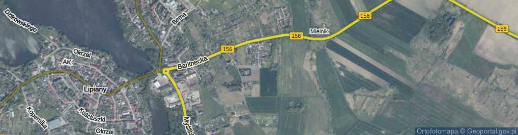 Zdjęcie satelitarne Różana ul.