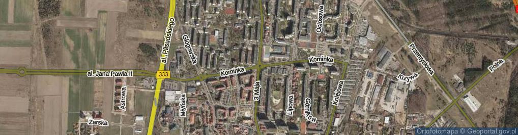 Zdjęcie satelitarne Rondo Mazowieckiego Tadeusza rondo.