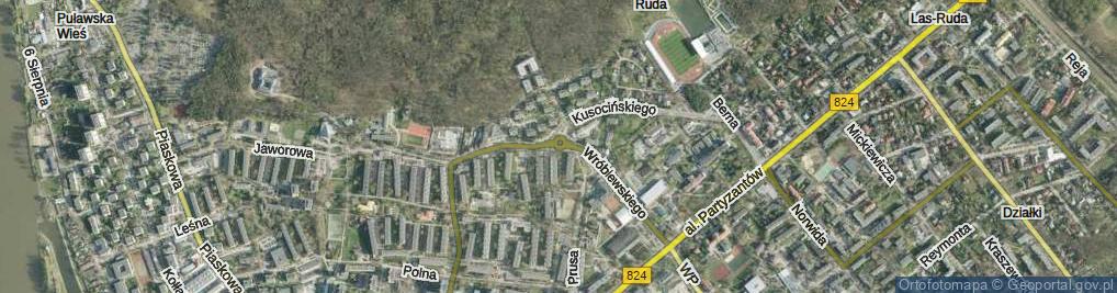 Zdjęcie satelitarne Rondo Powstańców Styczniowych rondo.