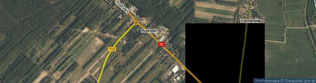 Zdjęcie satelitarne Rodrysin ul.