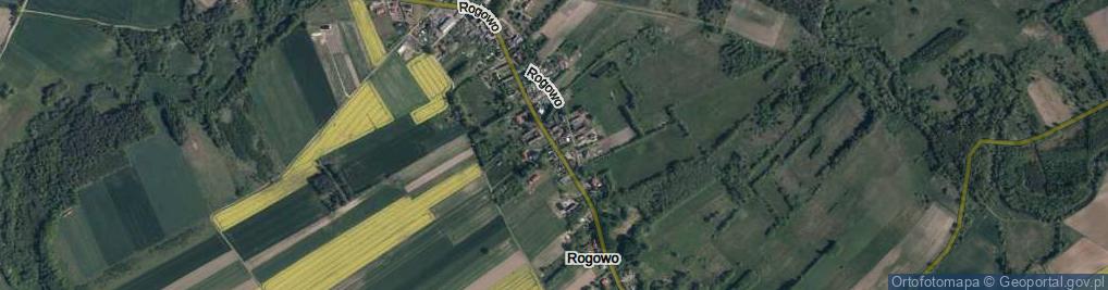 Zdjęcie satelitarne Rogowo ul.