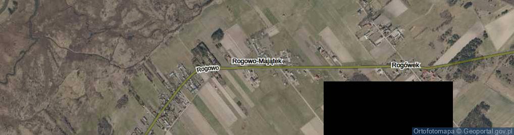 Zdjęcie satelitarne Rogowo-Majątek ul.