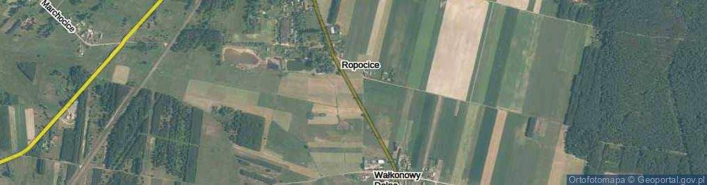 Zdjęcie satelitarne Ropocice ul.
