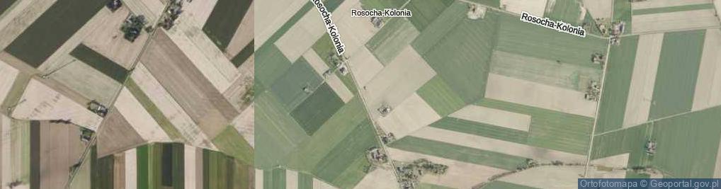 Zdjęcie satelitarne Rosocha-Kolonia ul.