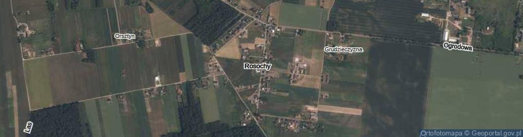 Zdjęcie satelitarne Rosochy ul.