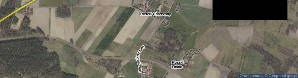 Zdjęcie satelitarne Roszki-Chrzczony ul.