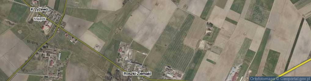 Zdjęcie satelitarne Roszki-Ziemaki ul.