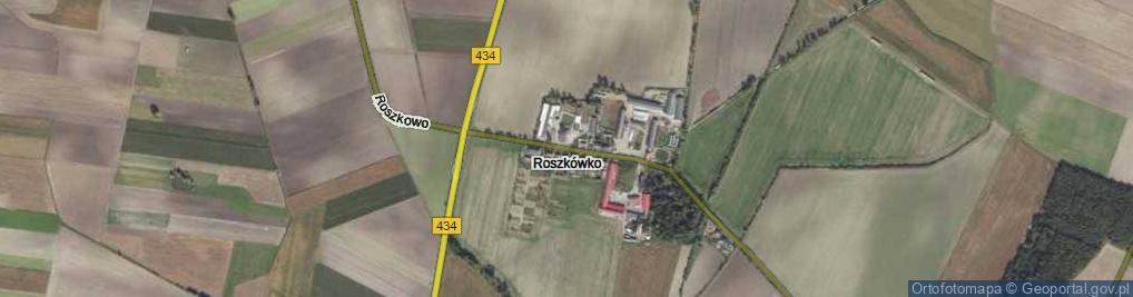 Zdjęcie satelitarne Roszkówko ul.