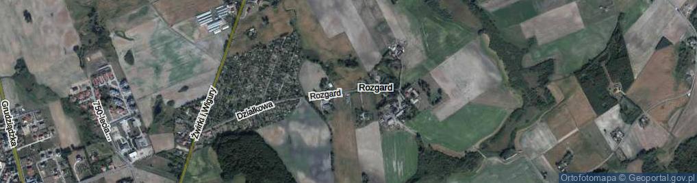 Zdjęcie satelitarne Rozgard ul.