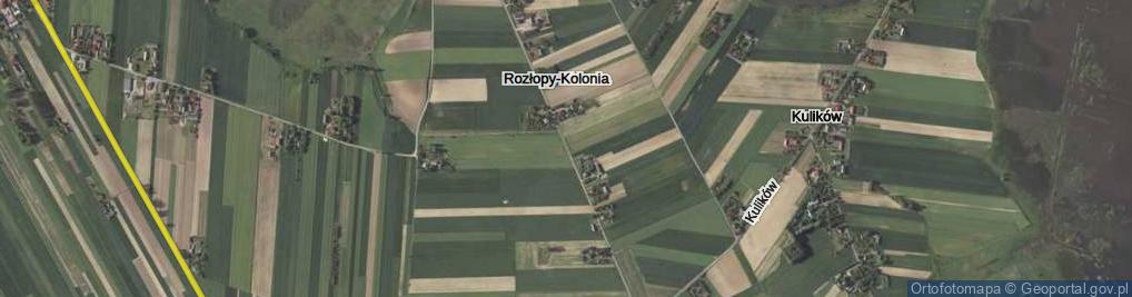 Zdjęcie satelitarne Rozłopy-Kolonia ul.