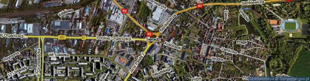 Zdjęcie satelitarne Rondo Kaczyńskiego Lecha, Prezydenta RP rondo.