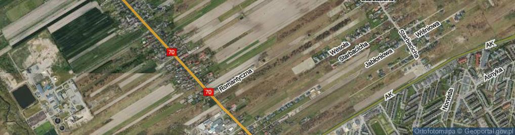 Zdjęcie satelitarne Romantyczna ul.