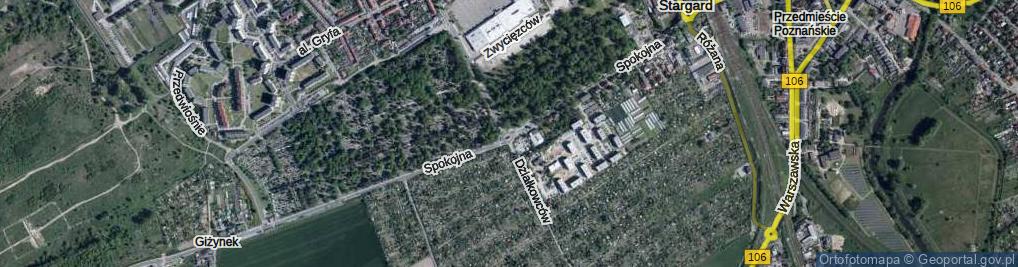 Zdjęcie satelitarne Rondo Żołnierzy Wyklętych rondo.